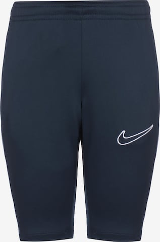 NIKE Skinny Workout Pants 'Academy 23' in Blue: front