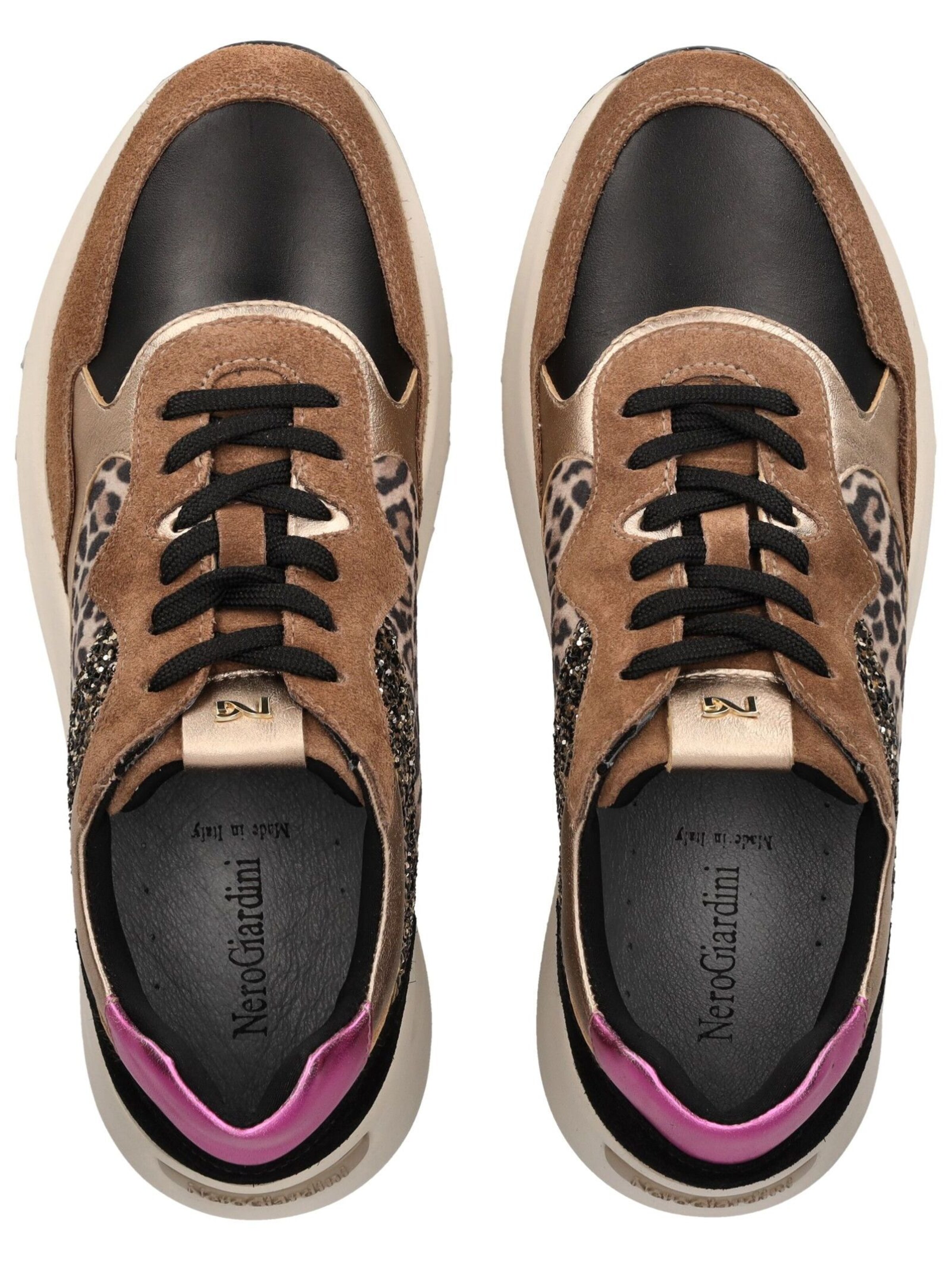 Baskets basses Nero Giardini en marron