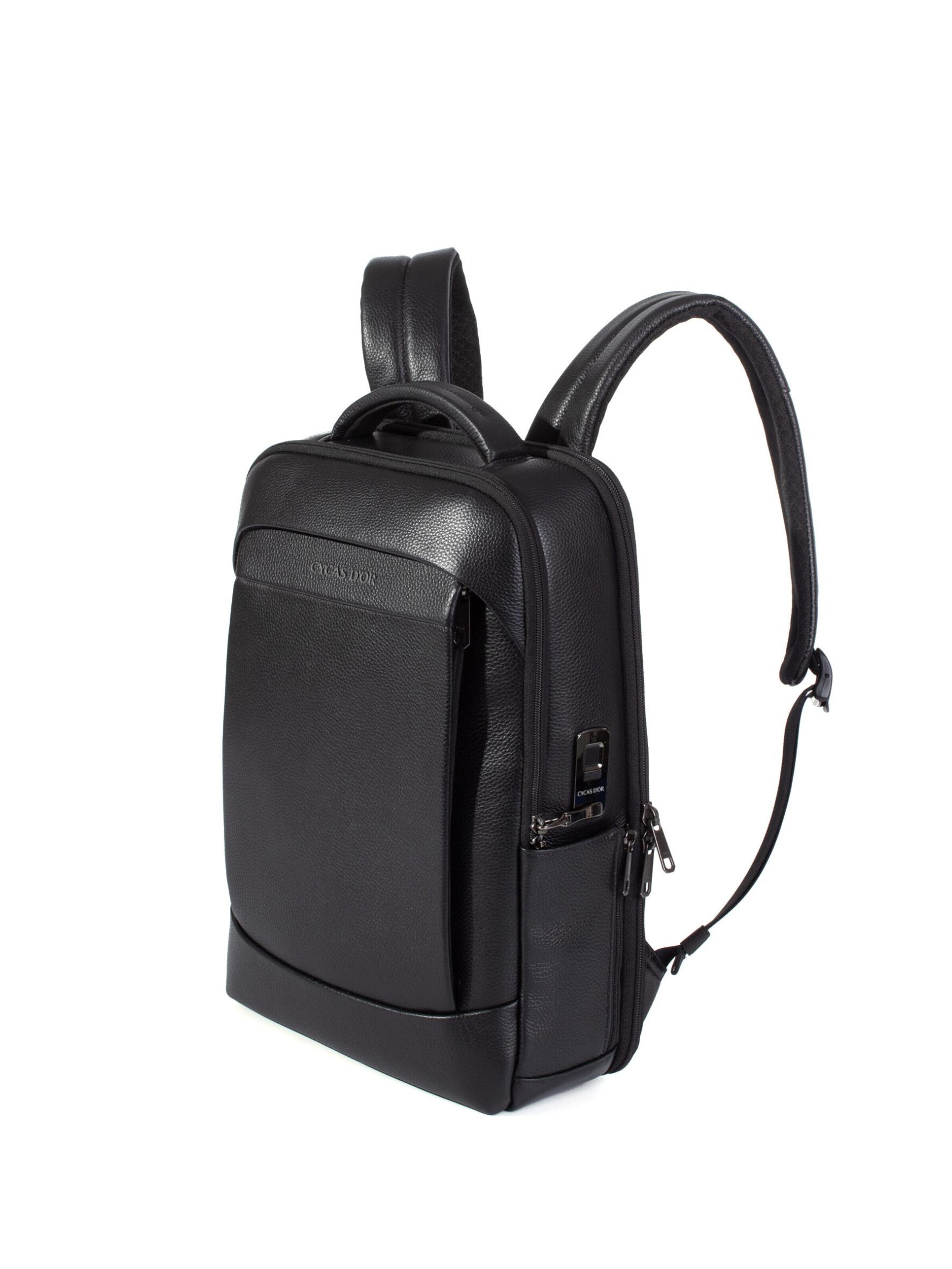 Sac à dos 'AUREX FINGERPRINT TECH.' CYCAS D'OR en noir