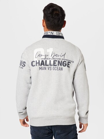 CAMP DAVID Zip-Up Hoodie 'Ocean´s Seven II' in Grey