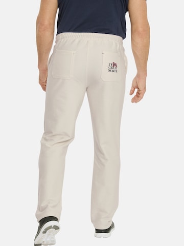 Loosefit Pantalon ' Ingebert ' Jan Vanderstorm en blanc