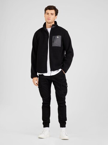 Lake View Fleece jas 'Julius' in Zwart