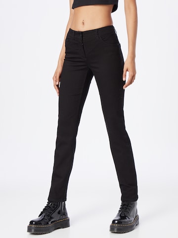 GERRY WEBER Slimfit Jeans in Zwart: voorkant