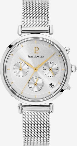 Montre à affichage analogique Pierre Lannier en argent : devant