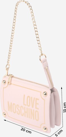Love Moschino Τσάντα ώμου 'MAGNIFIER' σε ροζ