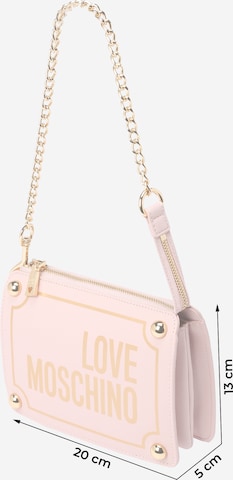 Love Moschino Schoudertas 'MAGNIFIER' in Roze