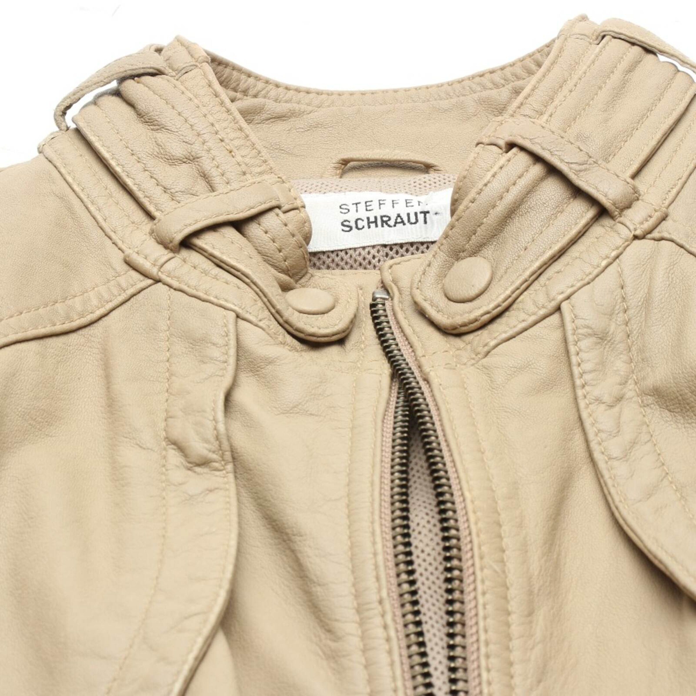 STEFFEN SCHRAUT Lederjacke / Ledermantel L in Pink