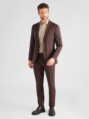 JACK & JONES - Slimfit Traje 'Franco' en marrón