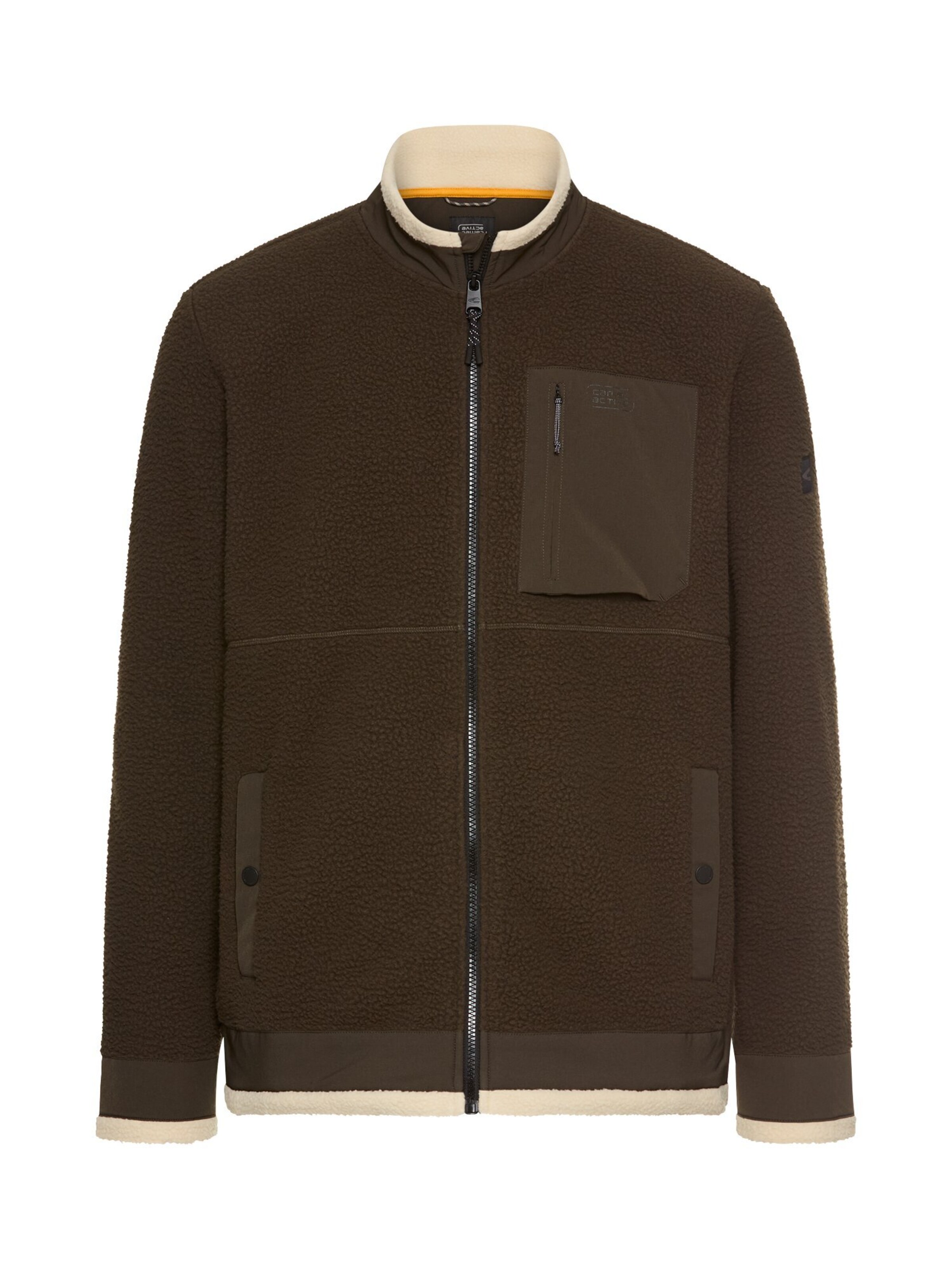 CAMEL ACTIVE Sweatjacke in Braun: Vorderseite