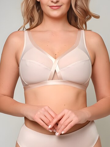 MILENKA T-Shirt BH 'MILENKA wireless softcup bra'‌‌‌‌‌‌ in Beige: Vorderseite