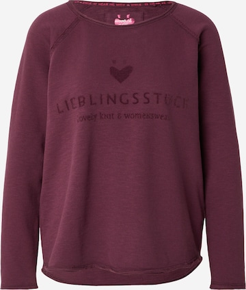 Tricou 'Cathrina' de la LIEBLINGSSTÜCK pe mov: față