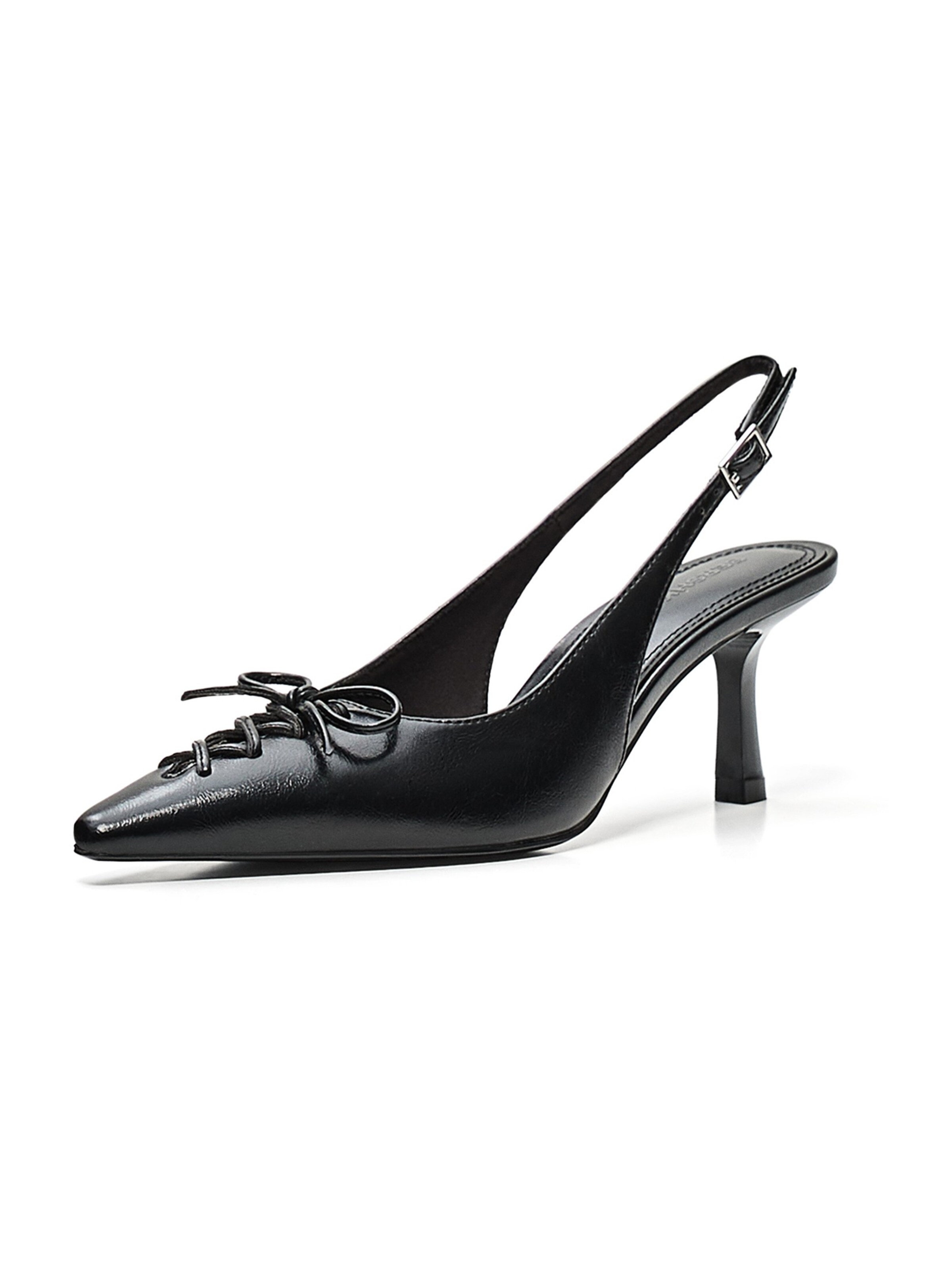 Bershka Slingback Pumps in Black: front