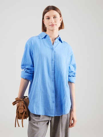 QS Bluse in Blau: Vorderseite