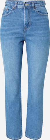 Nasty Gal Tapered Jeans in Blauw: voorkant