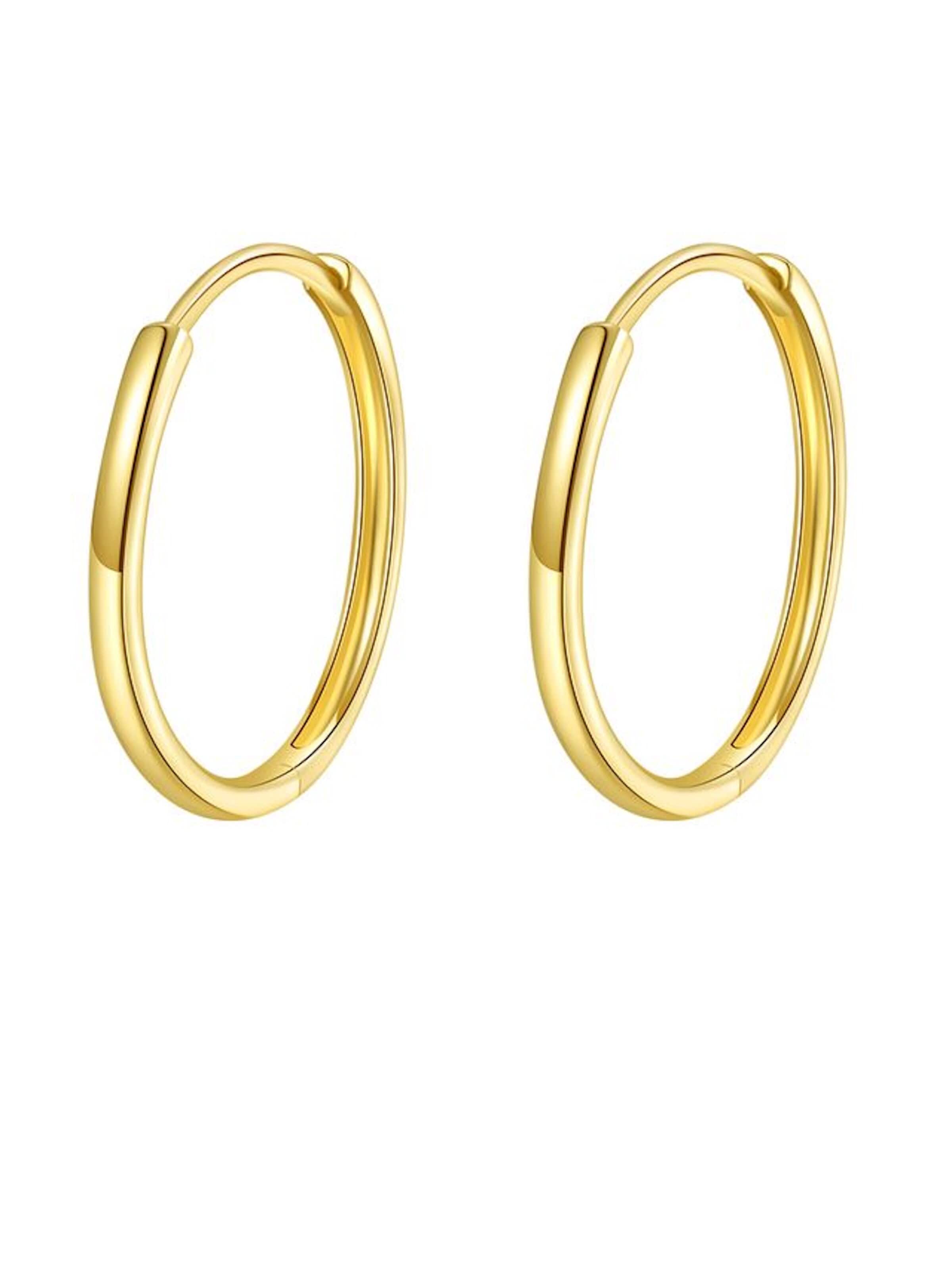 Dear Me Earrings 'Flare L' in Gold: front