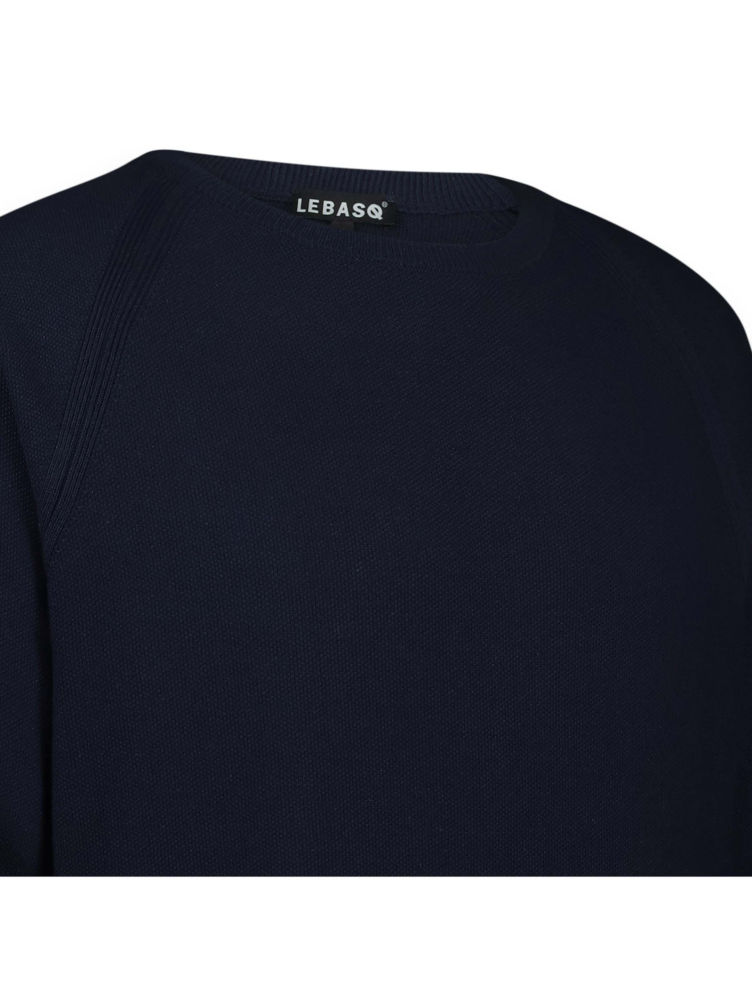 LEBASQ Pullover 'Satchmo Fine Knit Sweater' i blå