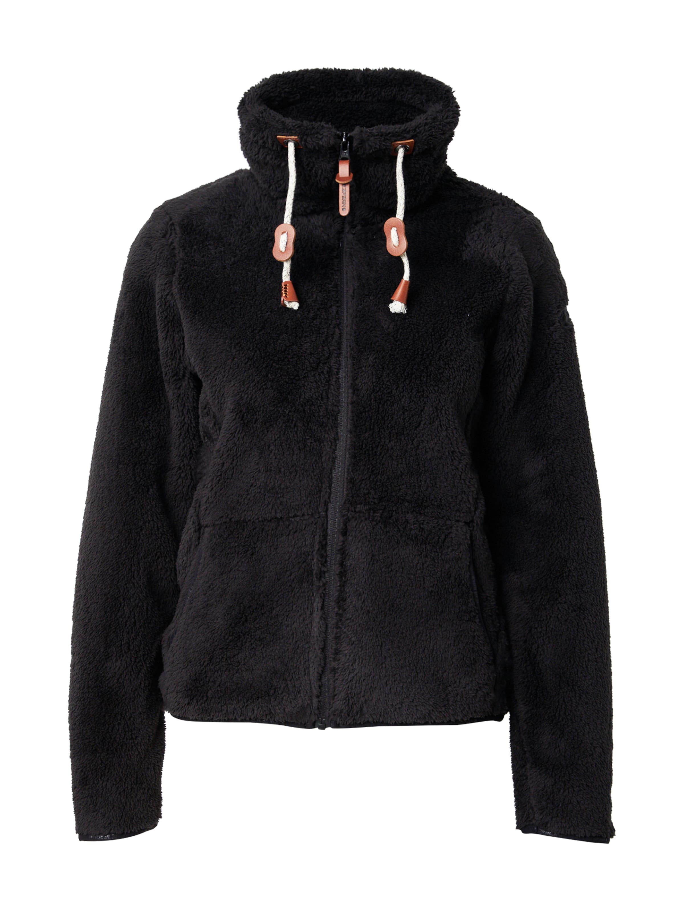 ICEPEAK Λειτουργική ζακέτα φλις 'Colony' σε μαύρο: μπροστά