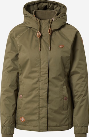 Ragwear Performance Jacket 'Amet' in Green: front