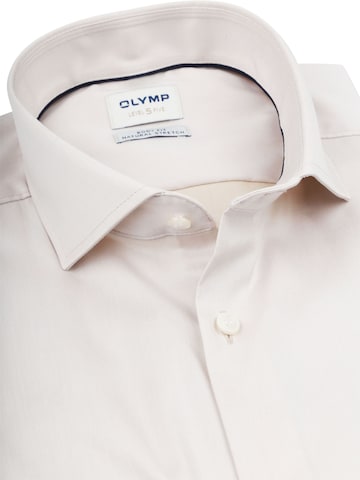 OLYMP Slim fit Button Up Shirt 'Level 5' in White