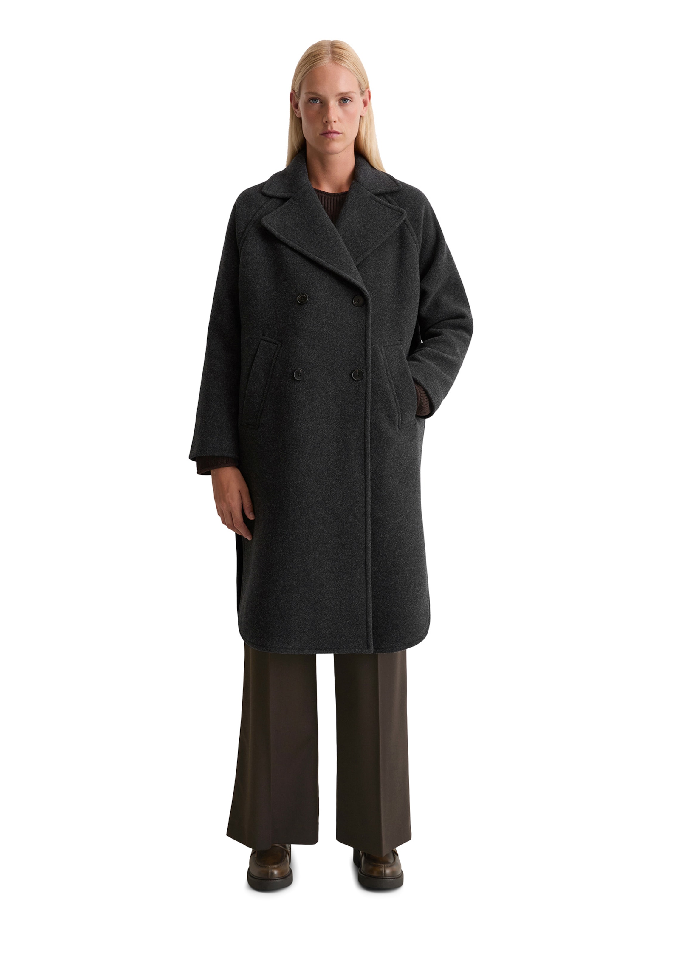 Marc O'Polo Tussenmantel in Grijs: voorkant