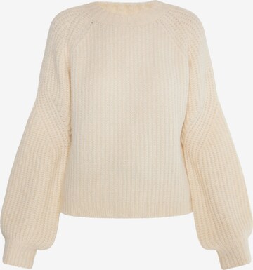 Pull-over 'Altiplano' DreiMaster Vintage en beige : devant