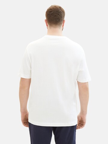 T-Shirt TOM TAILOR Men + en blanc