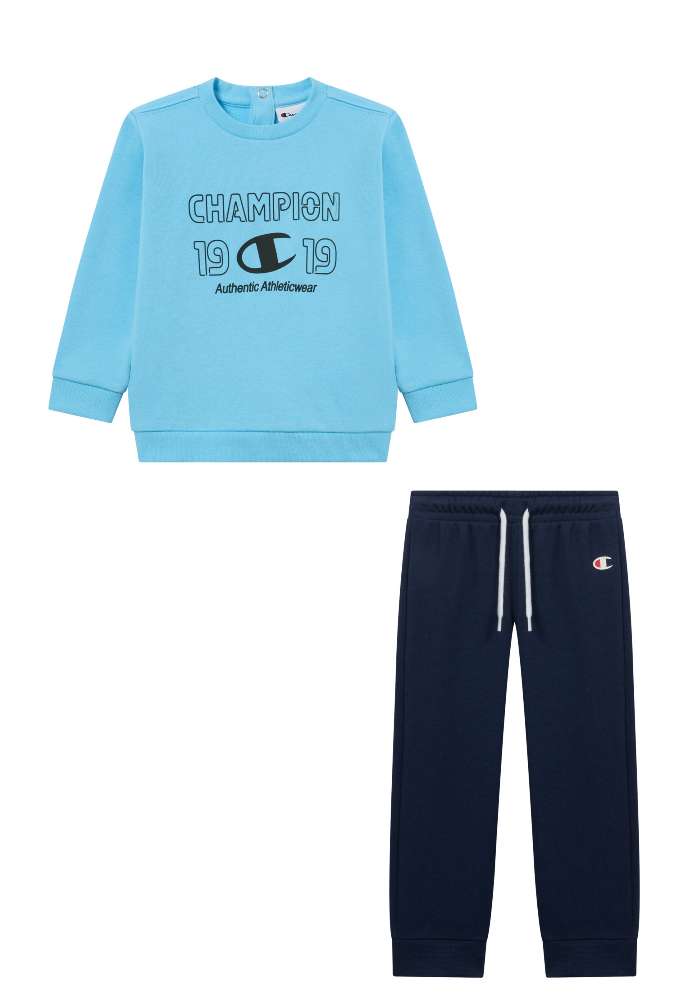 Champion Authentic Athletic Apparel Jogginganzug in Blau: Vorderseite