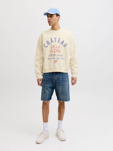 Sweat-shirt JACK & JONES en blanc