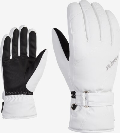 ZIENER Athletic Gloves 'KORVA' in Black / White, Item view