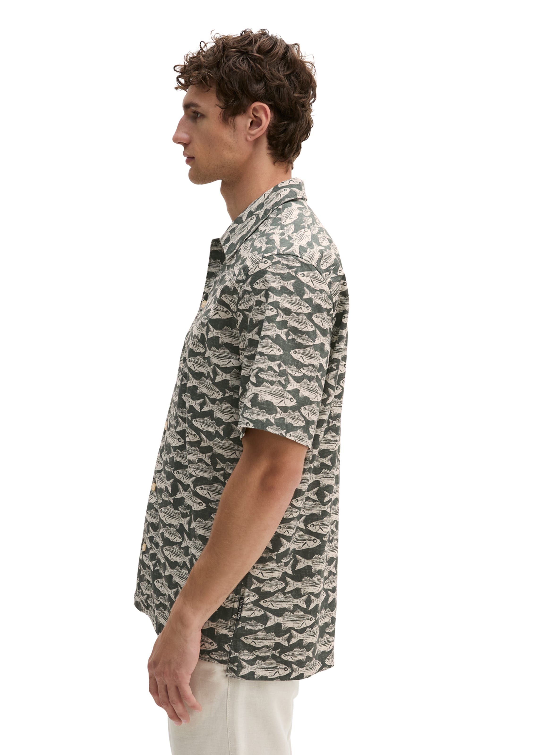 Marc O'Polo Regular Fit Hemd in Grün