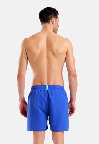 ARENA - Calções de banho 'Fundamentals Logo Boxer' em azul