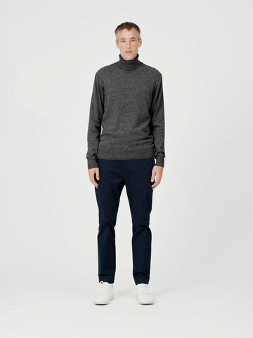 SANVT Pullover 'The Merino Roll Neck' in Grau