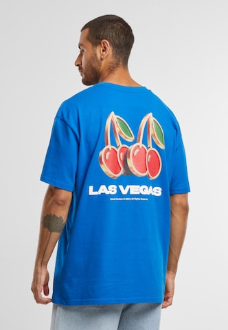 Mister Tee Shirt 'Gambling Capital' in Blue