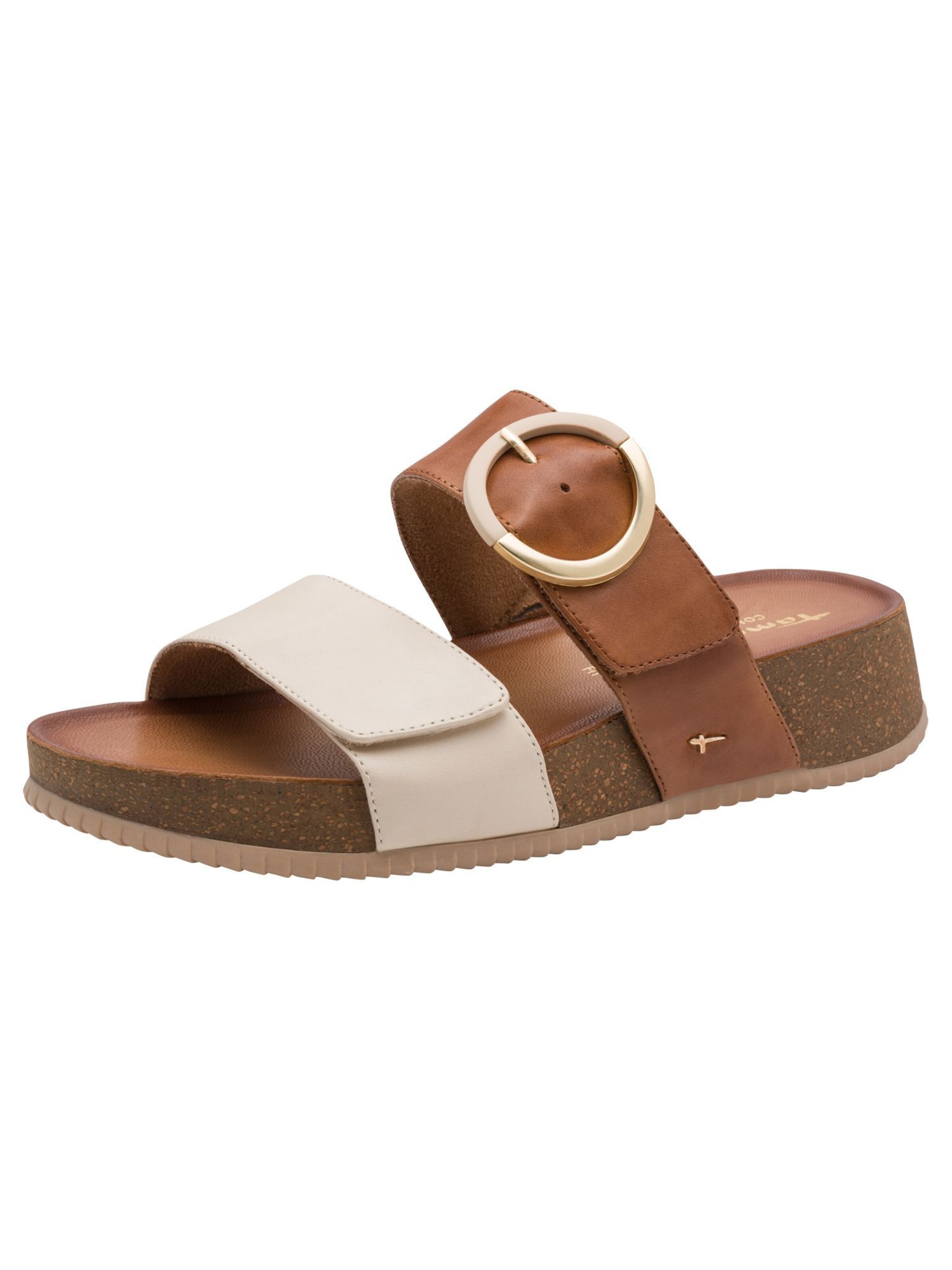 Tamaris Mule in Beige: front