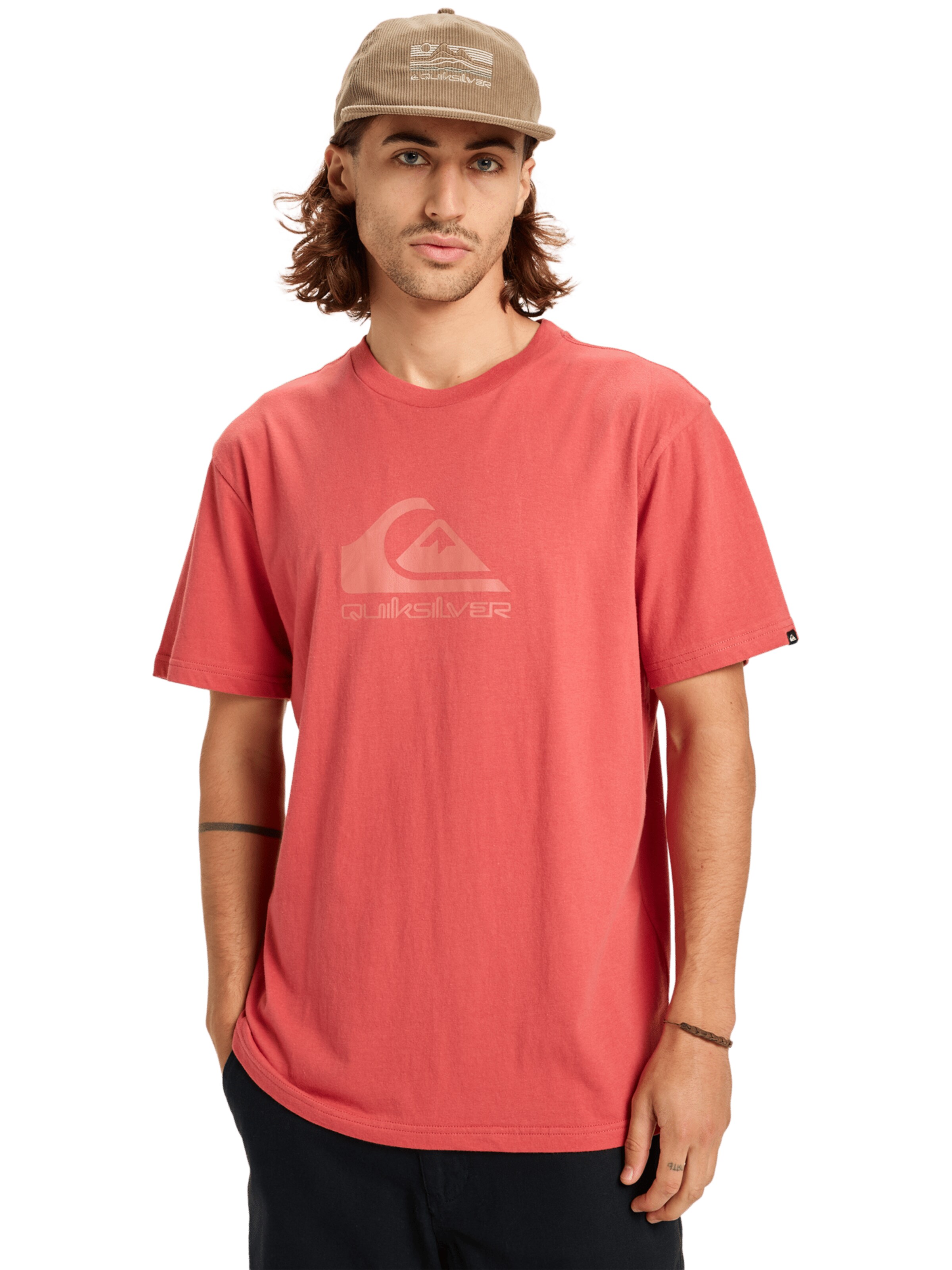 QUIKSILVER Athletic Sweatshirt in Orange: front