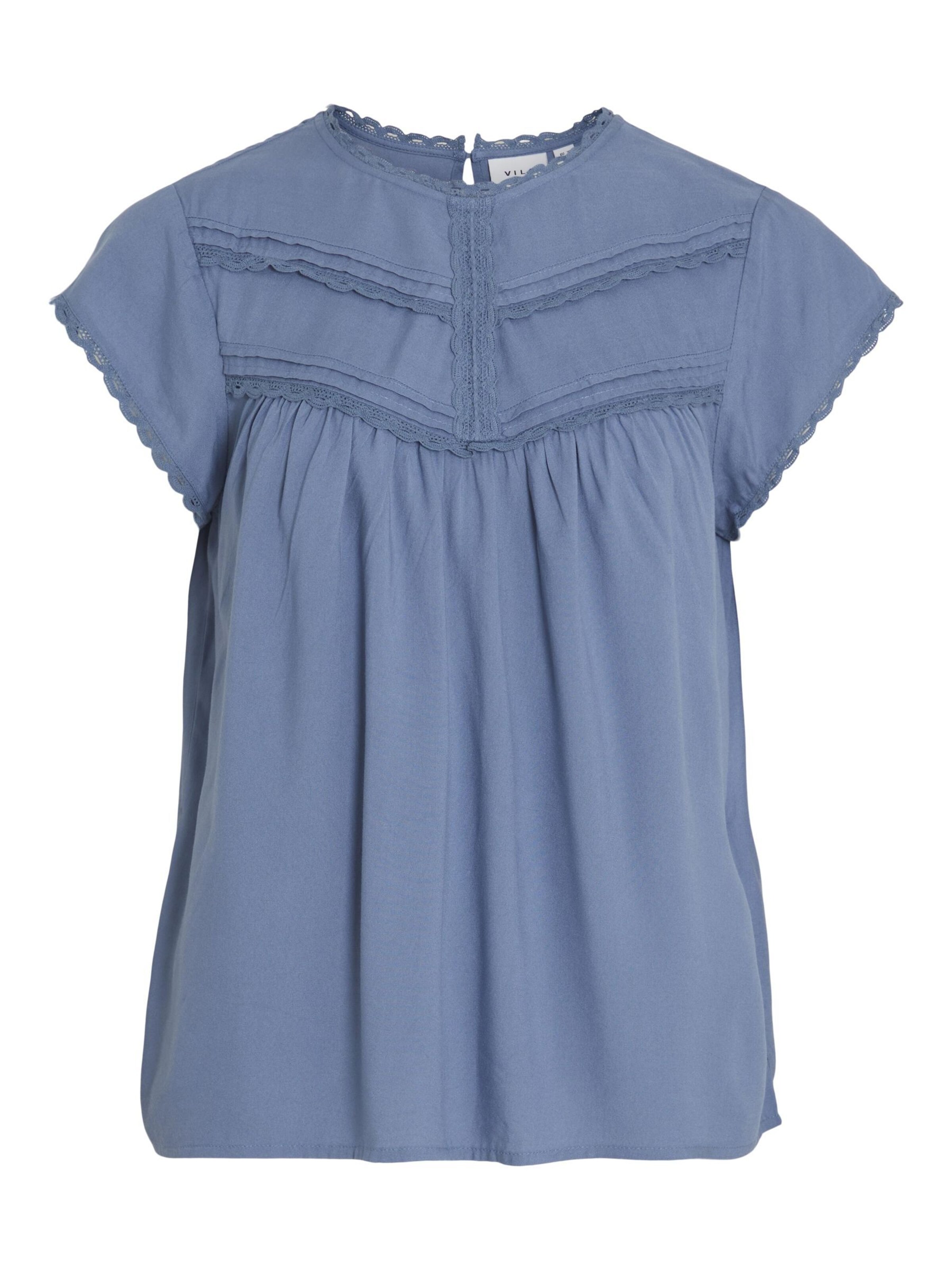 VILA Blouse in Blauw: voorkant