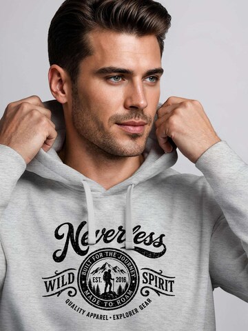 Neverless Sweatshirt 'Wild Spirit' in Grey
