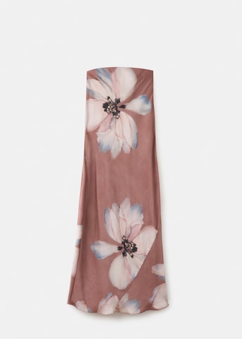 MANGO Beach Dress 'Bloom-a' in Brown: front