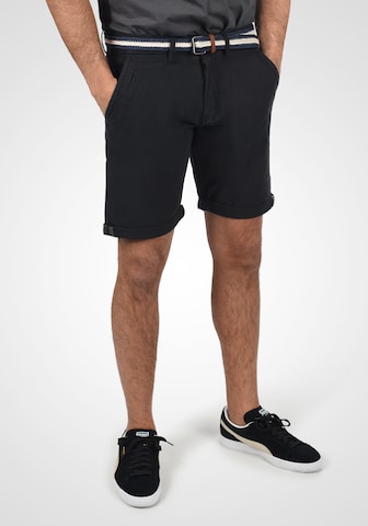 Regular Pantalon chino 'Mews' INDICODE JEANS en noir : devant