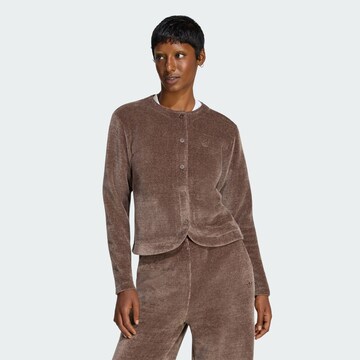 ADIDAS ORIGINALS Strickjacke 'Prem Ess' in Braun: Vorderseite