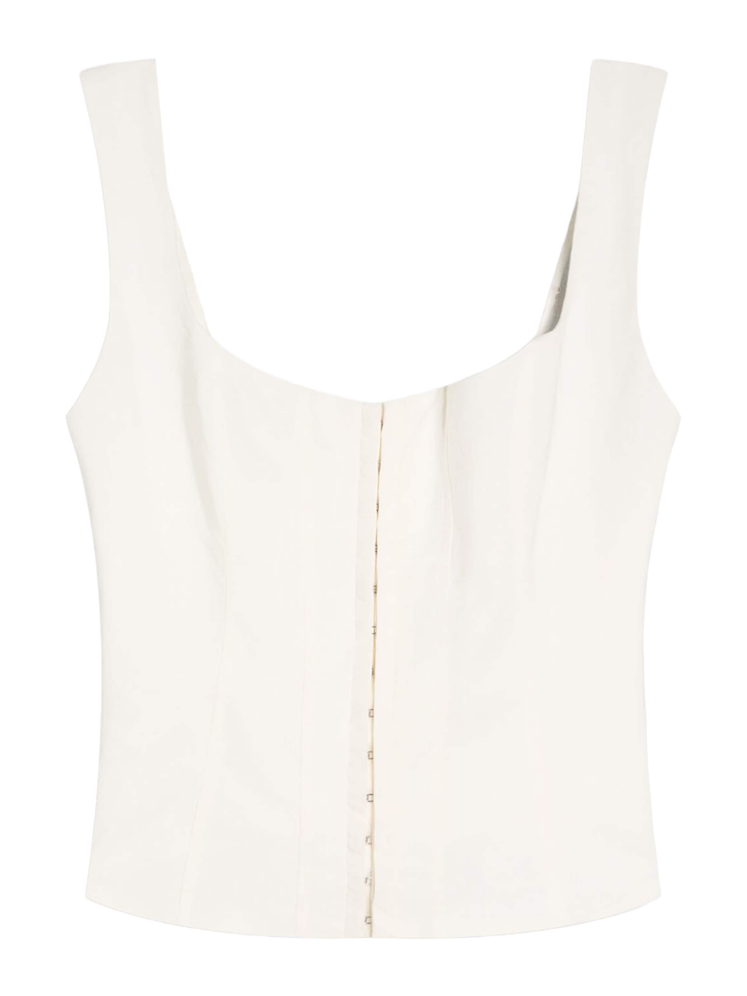 Bershka Top w kolorze biały: przód