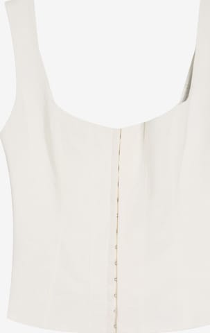 Bershka Toppi värissä valkoinen: etupuoli