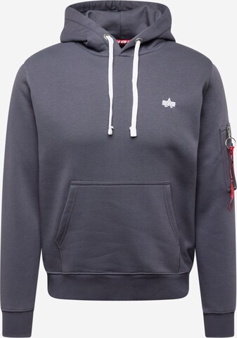 ALPHA INDUSTRIES Sweatshirt in Grey: front