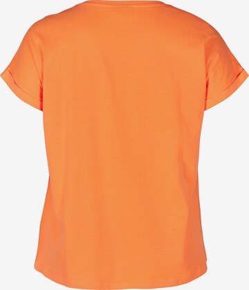 T-shirt 'Mkatja' Zizzi en orange