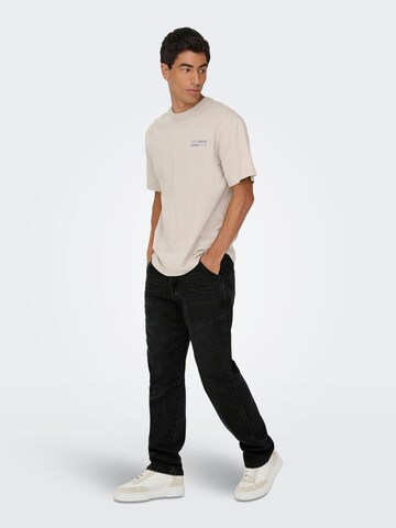 Only & Sons regular Jeans 'EDGE' i sort