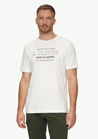 T-Shirt s.Oliver en blanc : devant