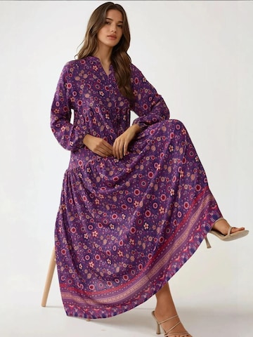 Hiccup - Vestido em roxo: frente