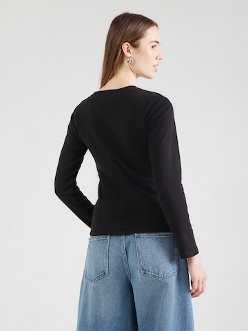 Tricou 'EVERYDAY' de la TOPSHOP pe negru