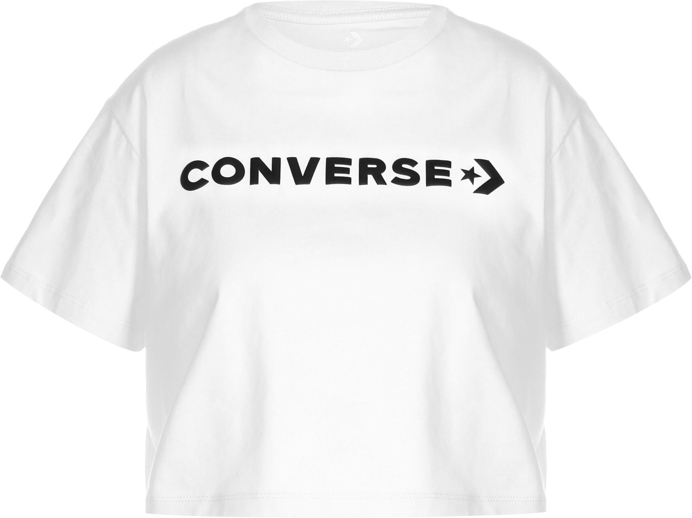 CONVERSE T-shirt en noir / blanc, Vue avec produit