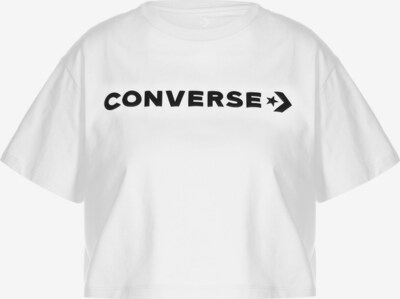 CONVERSE T-Shirt in schwarz / weiß, Produktansicht